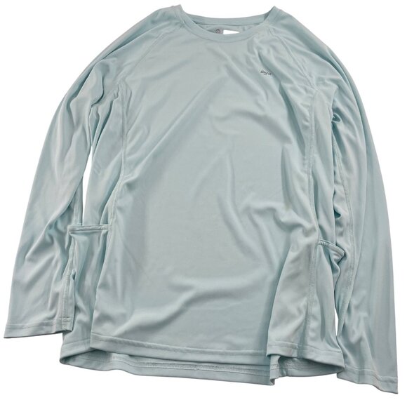 Iuga Womens Long Sleeve Light Blue Pullover Top Large - Picture 1 of 4